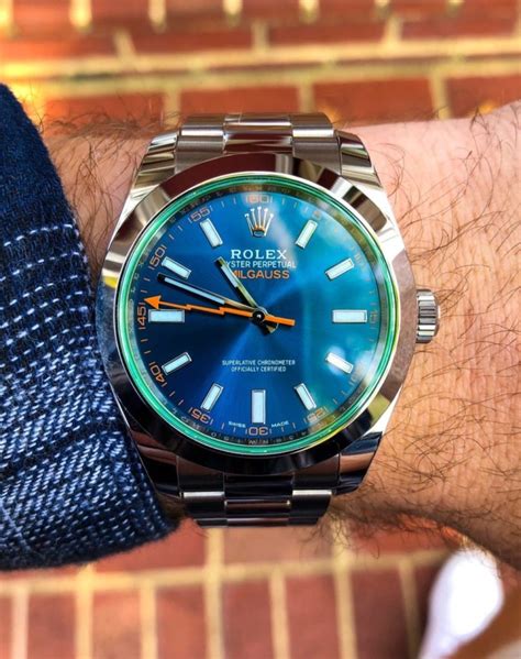 rolex grüne zeiger milgauss|rolex milgauss z review.